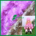 100% polyester knitted pv plush fabric emboss swirl rose plush fabric